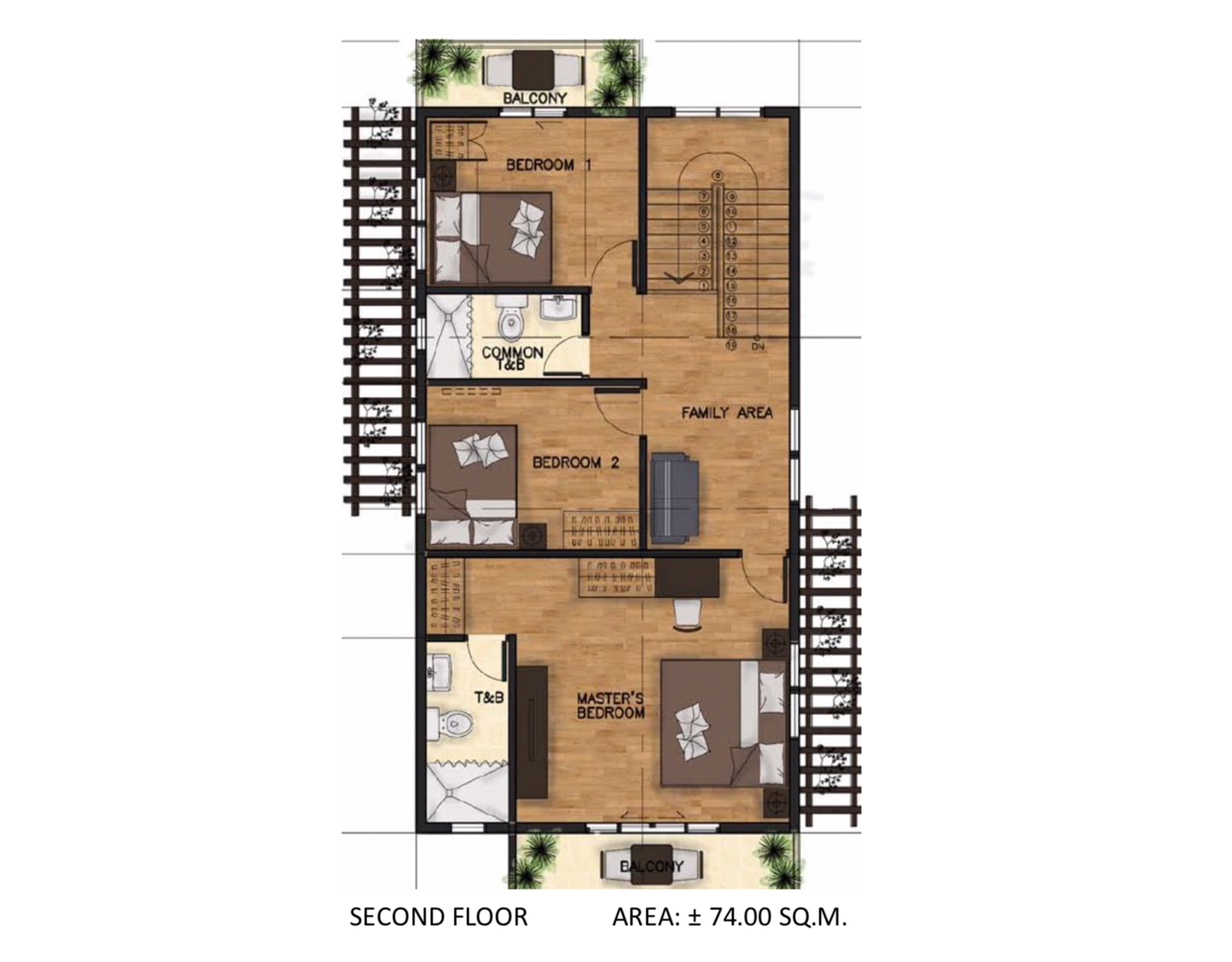 Model 104B SF Floor Plan